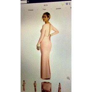 • light pink formal gown •